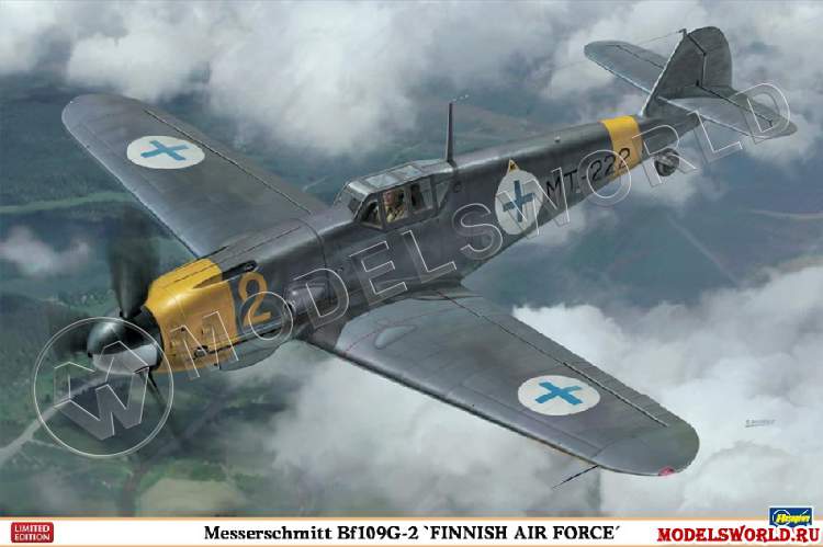 Склеиваемая пластиковая модель самолета Bf109G-2 FINNISH AIR. Масштаб 1:32 - фото 1