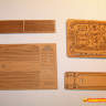 Шлюпка – деревянная модель для сборки из шпона груши и бука. Длина 75 мм