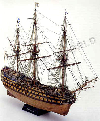Набор для постройки модели корабля ROYAL LOUIS французский линкор первого ранга, 1780 г. Масштаб 1:90 - фото 1